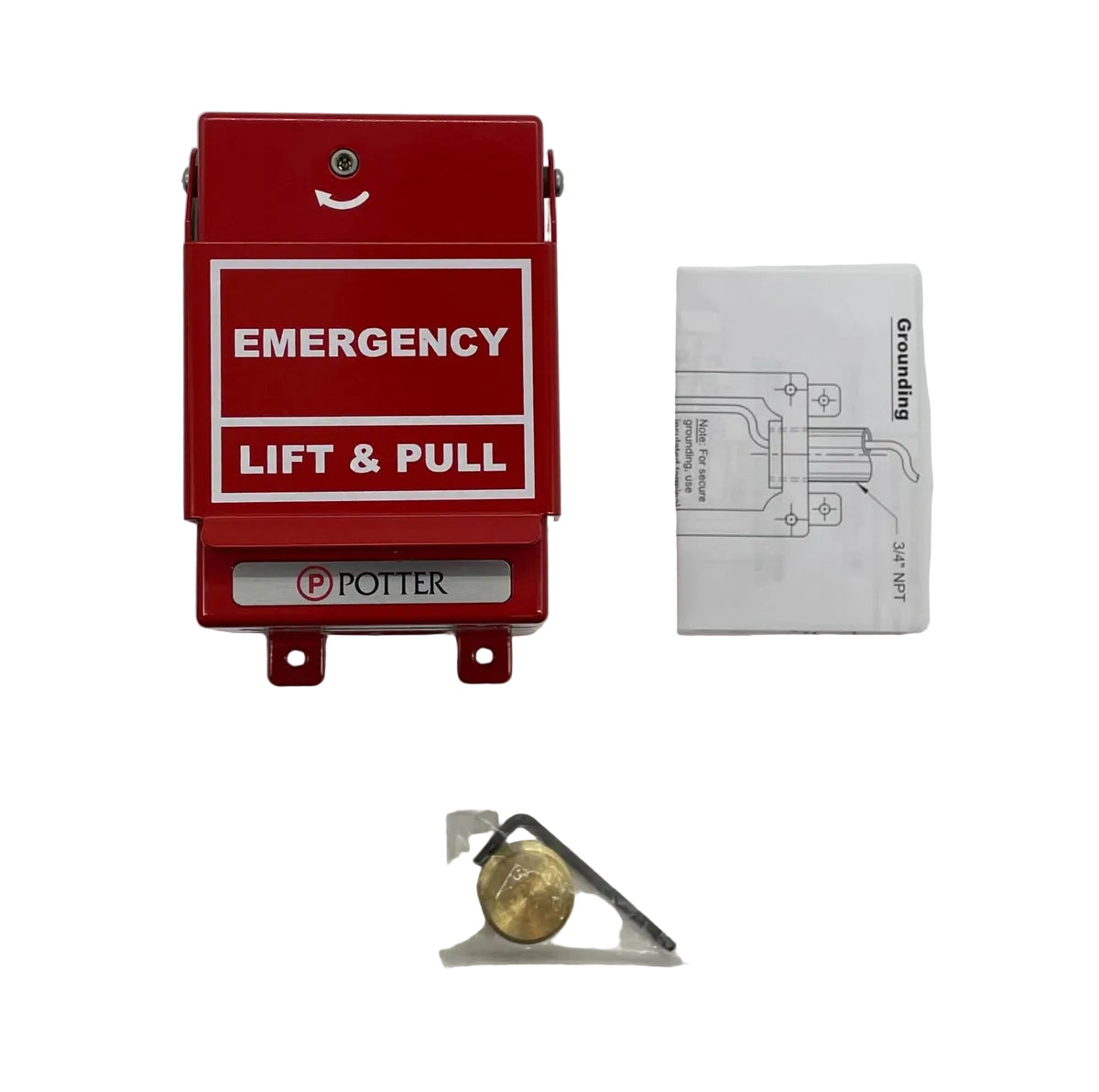 Potter RMS-6T-EXP-WP Explosion-Proof Weatherproof Fire Alarm Pull Station