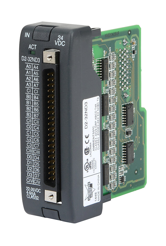 D2-32ND3 | Automation Direct DL205 32-Point 24VDC Discrete Input Module