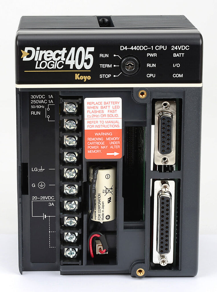 D4-440DC-1 | Automation Direct DirectLOGIC 405 PLC CPU, 24VDC