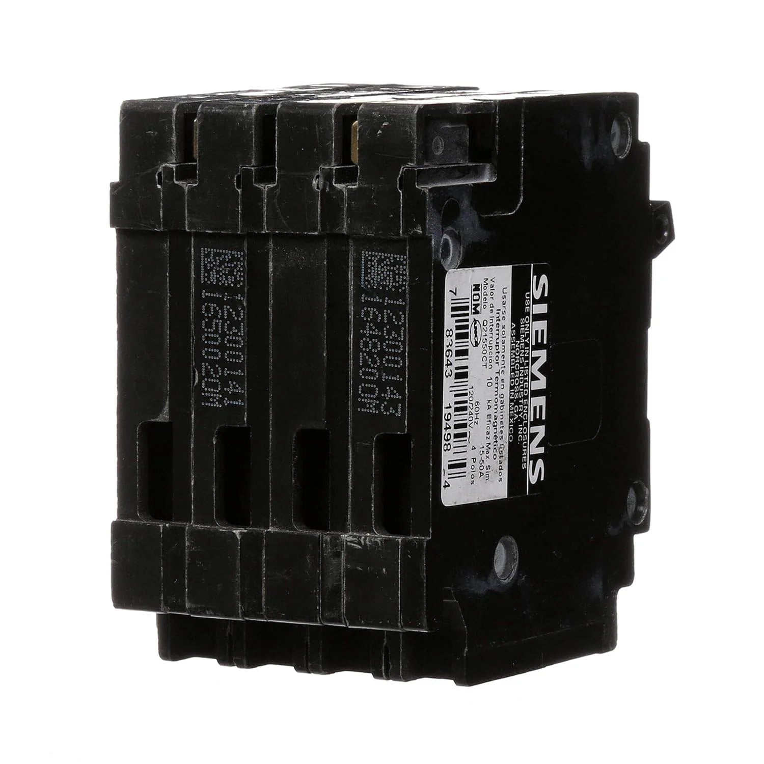 Q21530CT | Siemens 30 Amp Quad Circuit Breaker