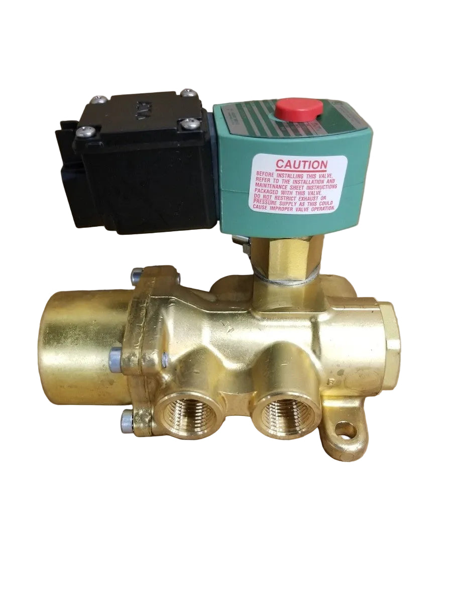 ASCO JKF8344G074MO RedHat 4-Way 1/2" NPT 120 VAC Solenoid Valve