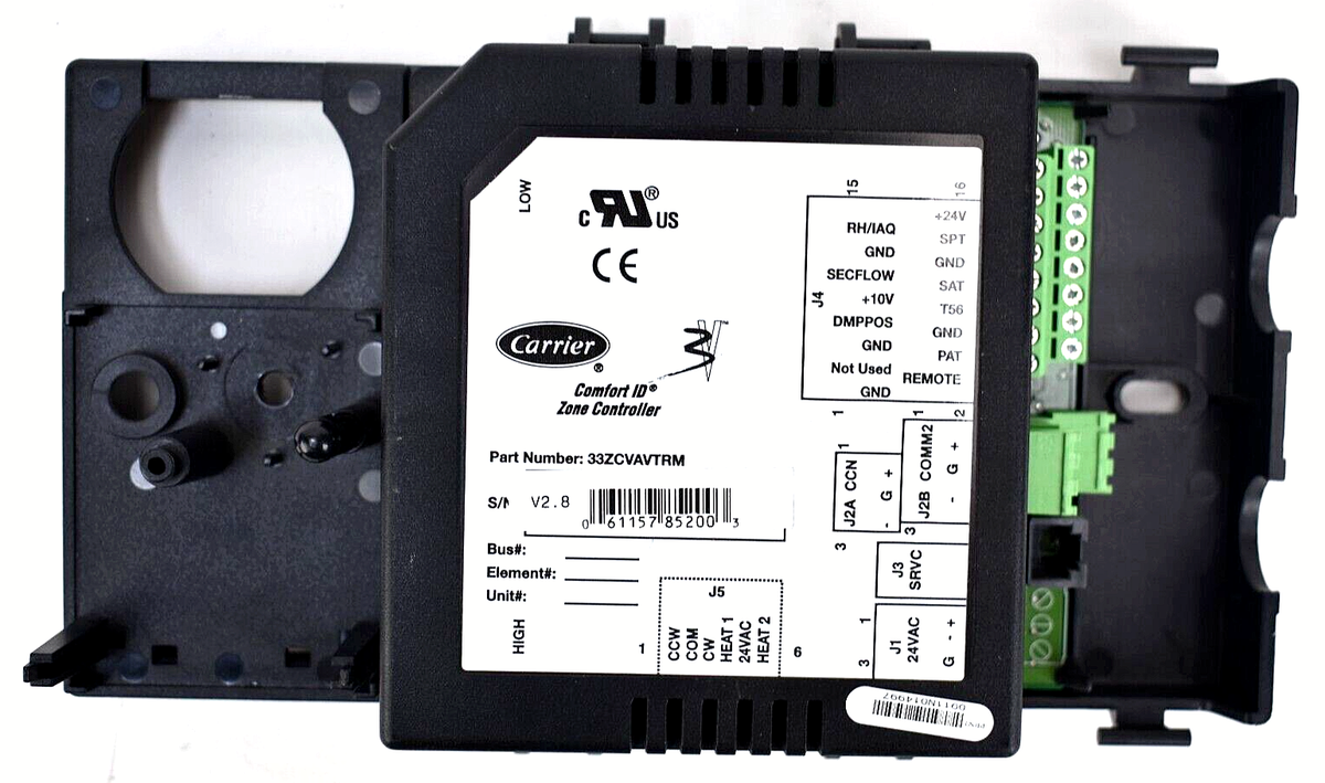 Carrier 33ZCVAVTRM ComfortID Single Duct VAV Zone Controller for Commercial HVAC Air Terminal Systems