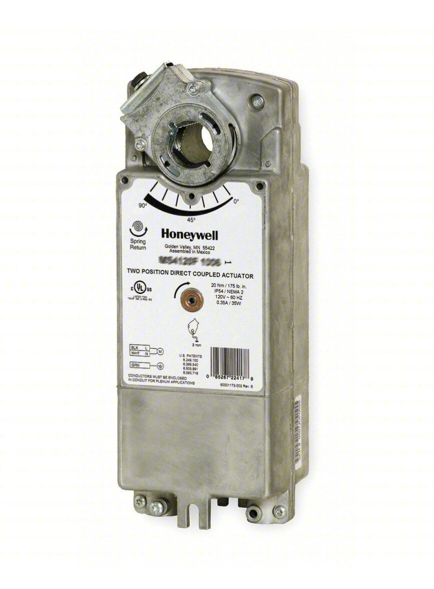 Honeywell MS4120F1204 Fire and Smoke Spring Return Damper Actuator 120VAC