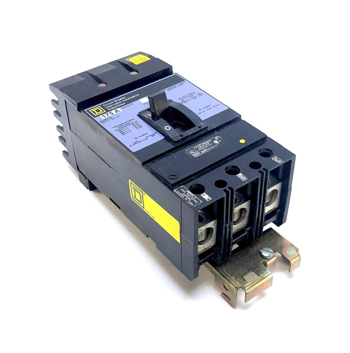 Square D KA36175 175 Ampere Three-Pole 600 Volt I-Line Molded Case Circuit Breaker