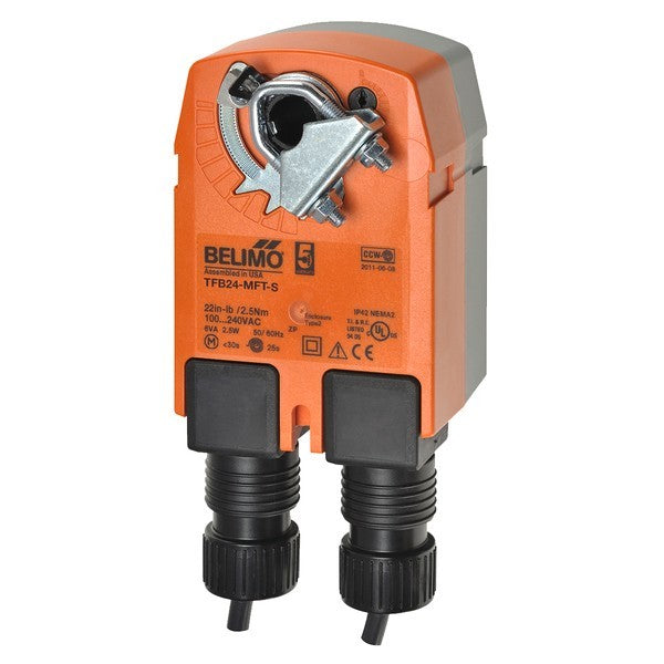 Belimo TFB24-MFT-S 24V Spring-Return Programmable Damper Actuator