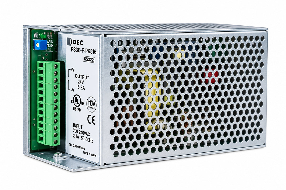 IDEC PS3E-F-PK518 150W 24VDC Industrial Power Supply Unit for Automation