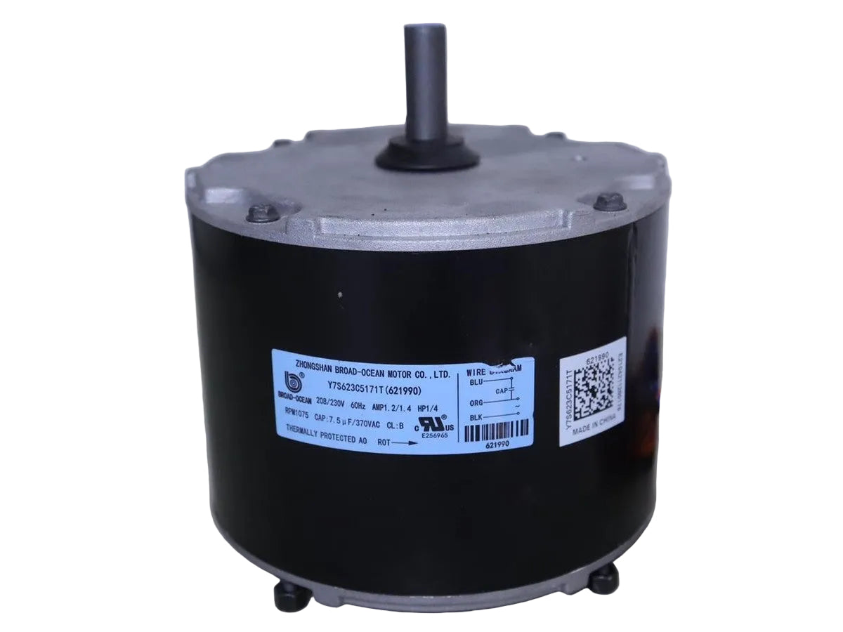 Nordyne 621990 1/4 HP 1075 RPM 208-230V Condenser Fan Motor