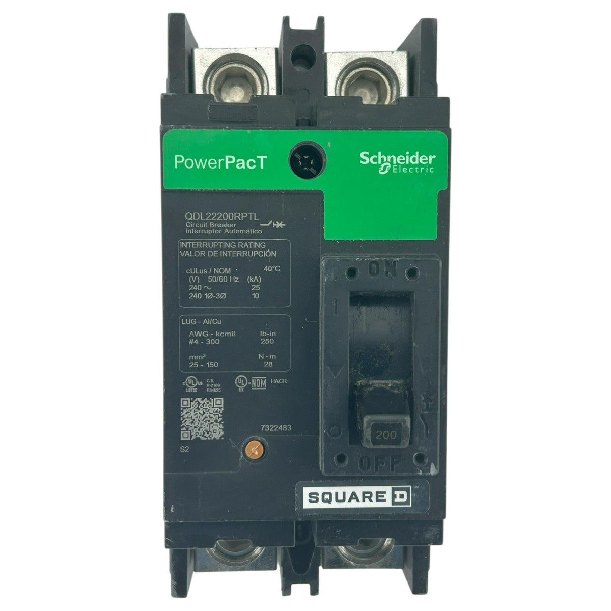 Schneider Electric QDL22200RPTL PowerPact Q Circuit Breaker