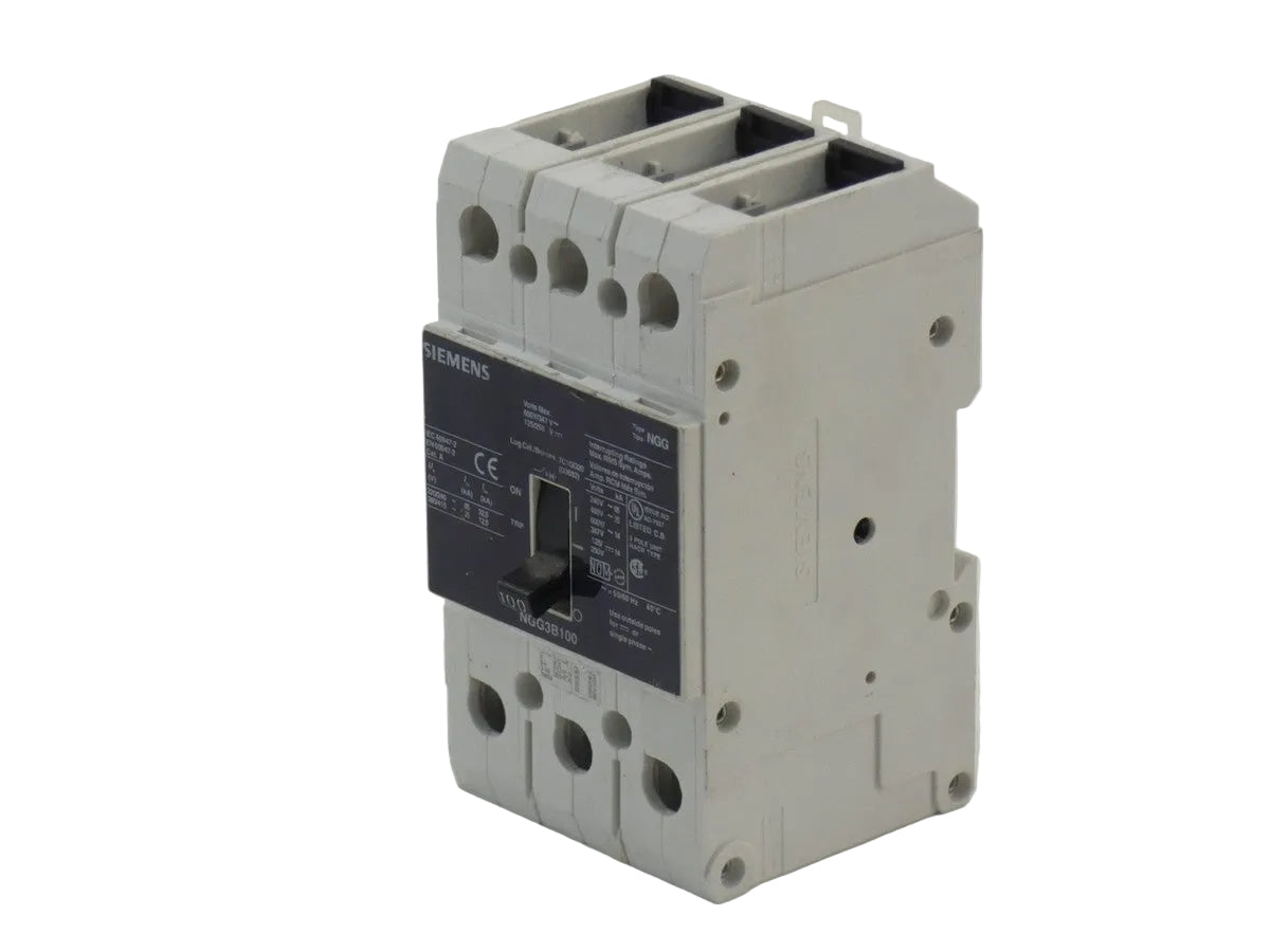Siemens NGG3B100 100 Ampere Three-Pole Molded Case Circuit Breaker