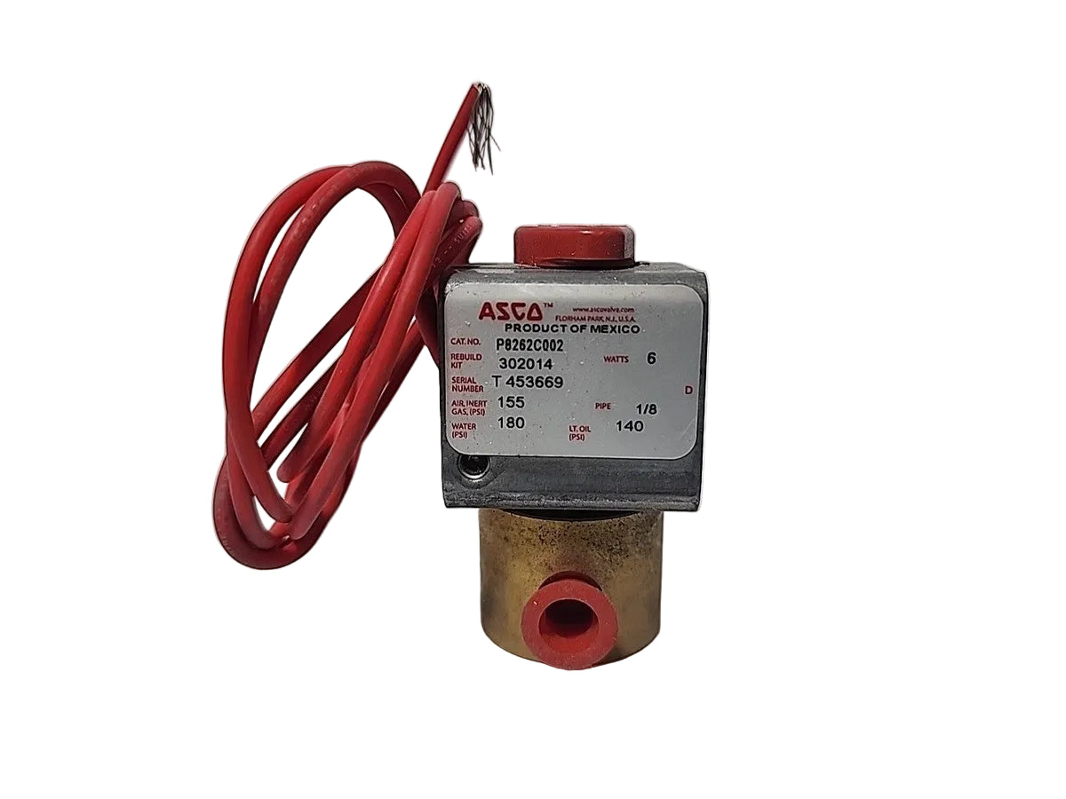 ASCO P8262C002 1/8" 120V NC Direct-Acting Solenoid Valve