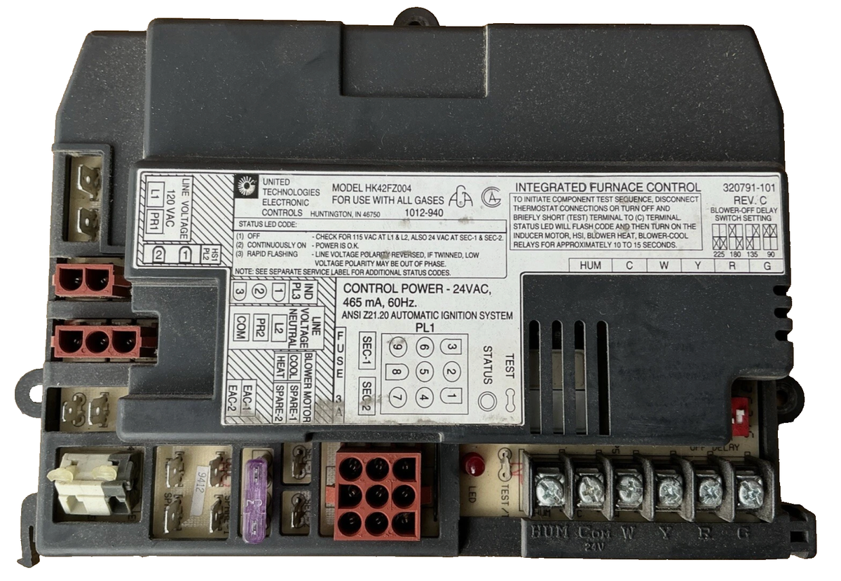 Carrier HK42FZ004 Furnace Control Board 24 VAC HVAC Replacement