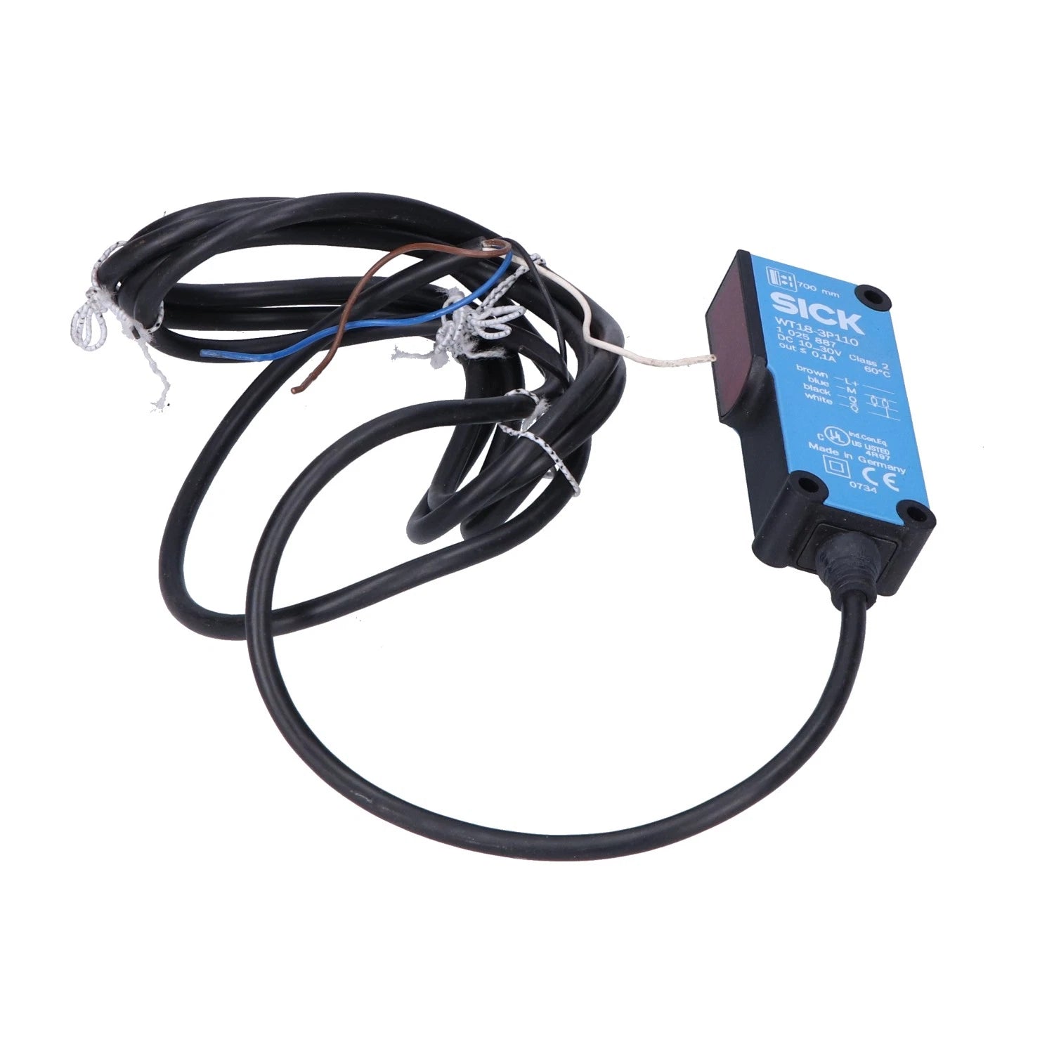 WT18-3P110 | SICK W18-3 Photoelectric Sensor, PNP, 10–30 VDC, 700 Hz