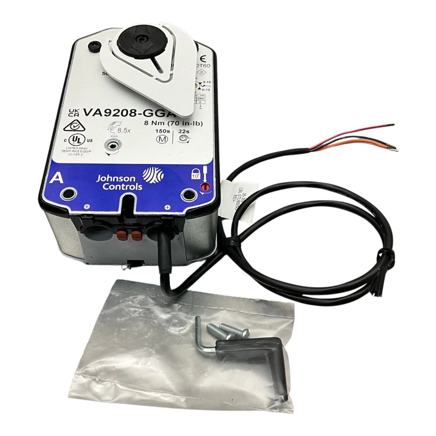 Johnson Controls VA9208-GGA-2 Proportional Spring Return Valve Actuator