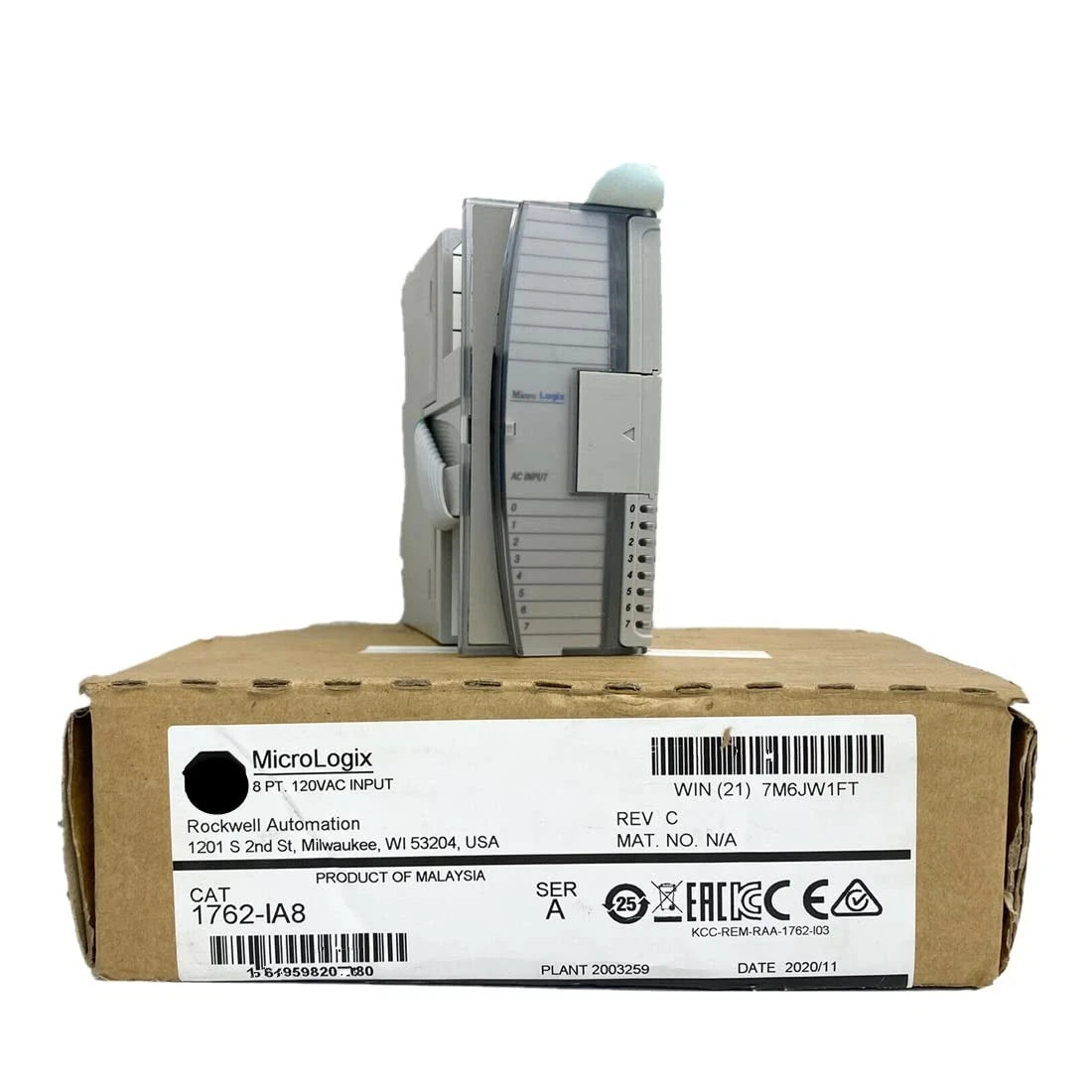 1762-IA8 | Allen-Bradley MicroLogix 8-Point 120V AC Input Module