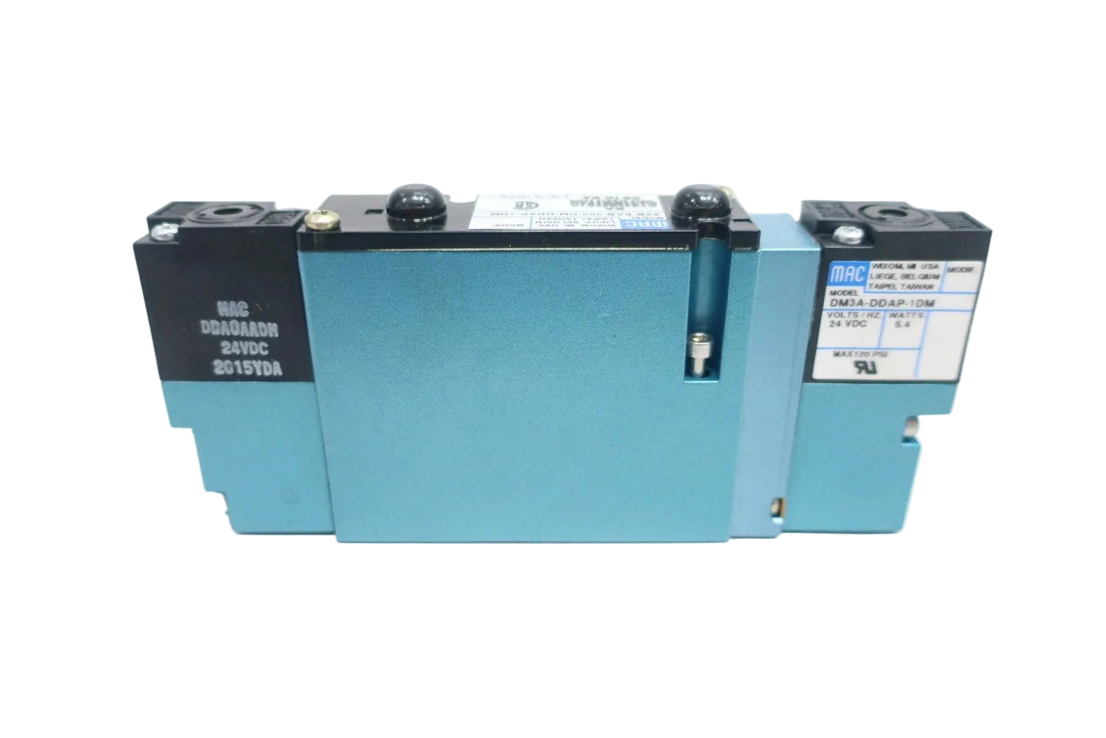 92B-EAB-000-DM-DDAP-1DM | MAC Valves 92 Series 5/3 Double Solenoid Valve 24VDC