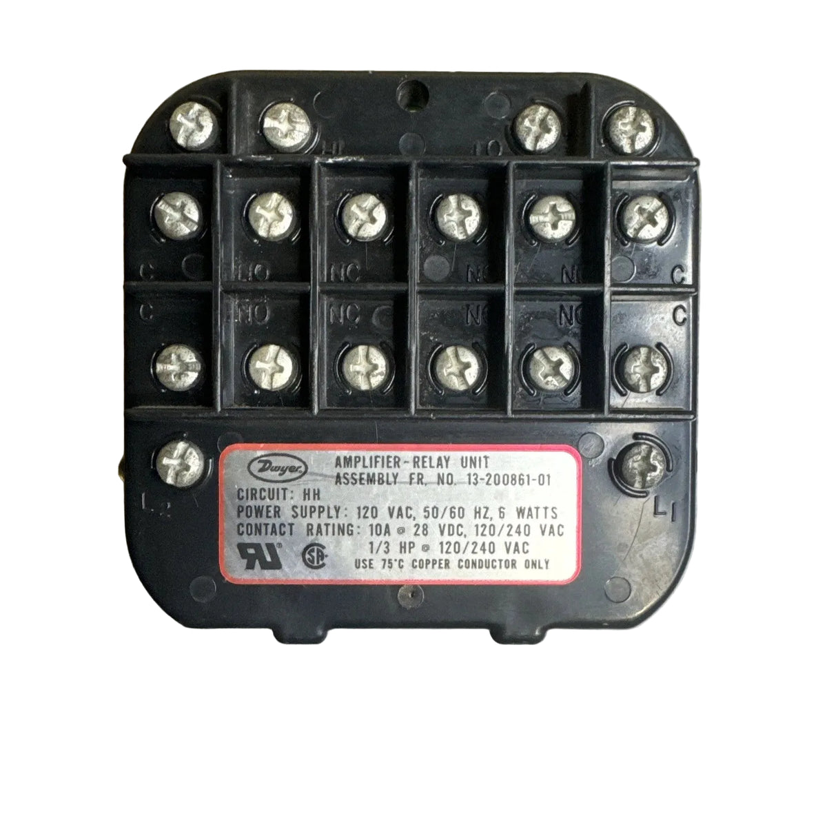 Dwyer 13-200861-01 Amplifier Relay Unit for Series A3000 Instruments