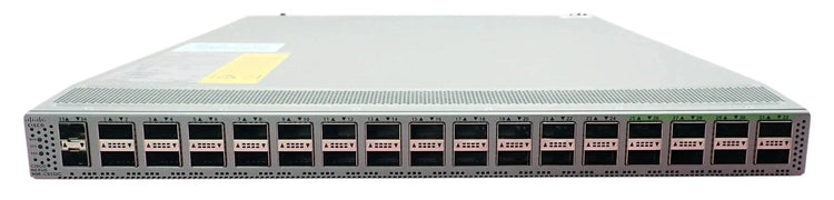 Cisco N9K-C9332C Nexus 9332C Data Center Spine Switch with 32 QSFP28 Ports and Dual Power Supplies