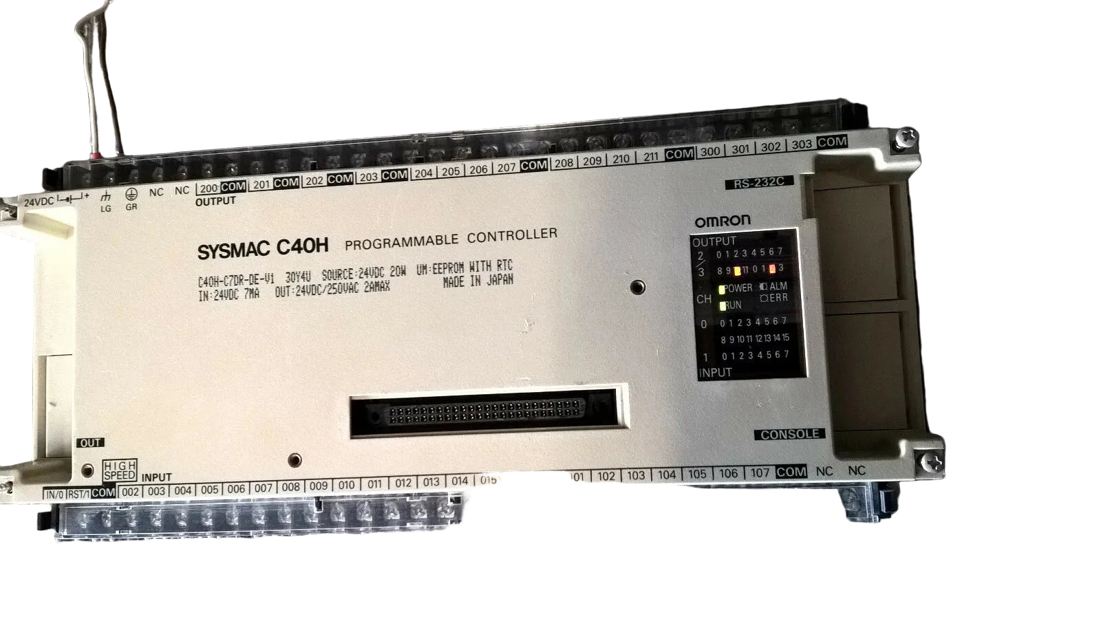 C40H-C7DR-DE-V1 | Omron 24VDC PLC I/O Unit with 2A Relay Output