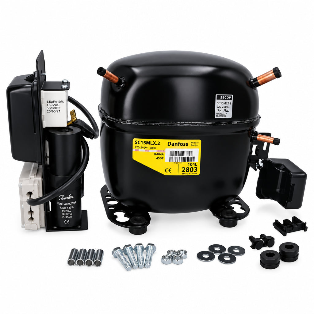 Danfoss 104L2803 Hermetic Reciprocating Commercial Refrigeration Compressor
