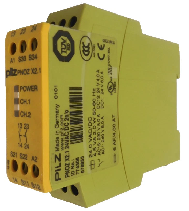 750134 | Pilz PNOZ S4 Safety Relay 48 To 240VACDC PNOZsigma
