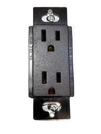 SCR-15-MN | Lutron 15A 125V Duplex Receptacle, Satin Midnight, Isolated Ground
