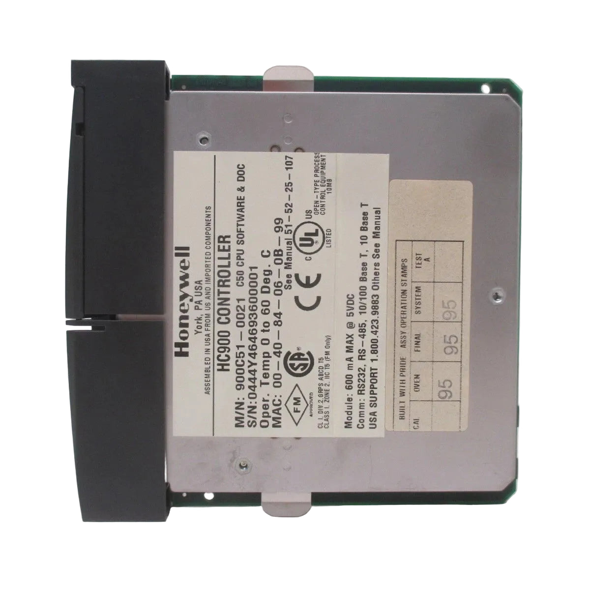 900C51-0021 | Honeywell CPU Assembly 5VDC Industrial Control Module