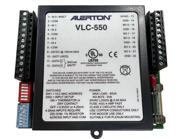Alerton VLC-550 VisualLogic BACnet HVAC Field Controller for Terminal Unit Control