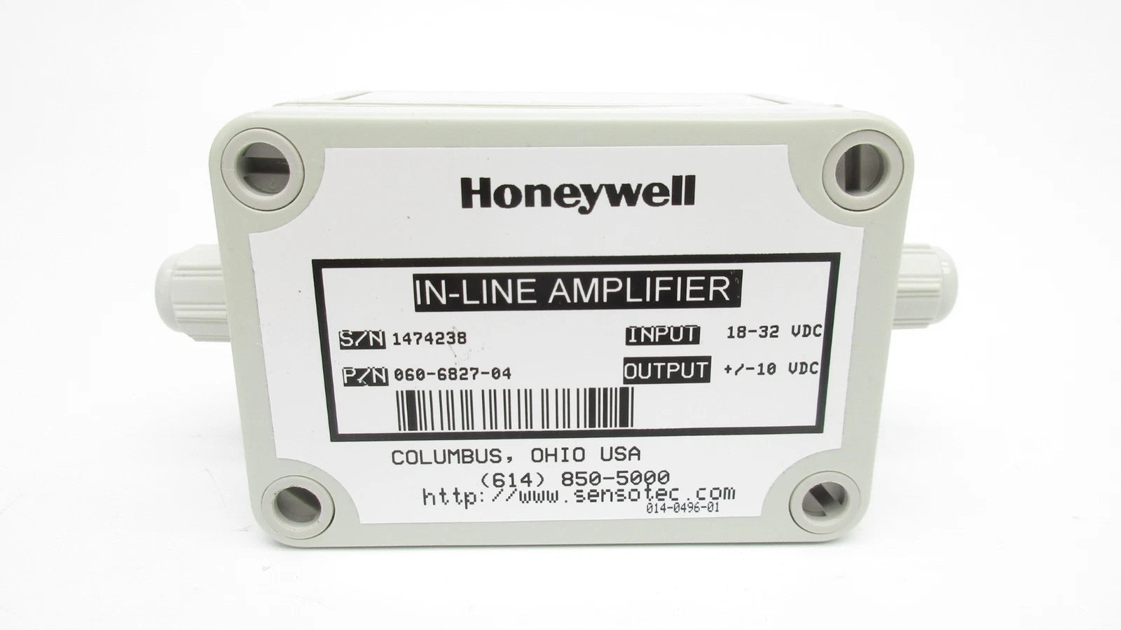 060-6827-04 | Honeywell UV-10 Universal Inline Analog Amplifier ±10 VDC Output (18–32 VDC Supply)