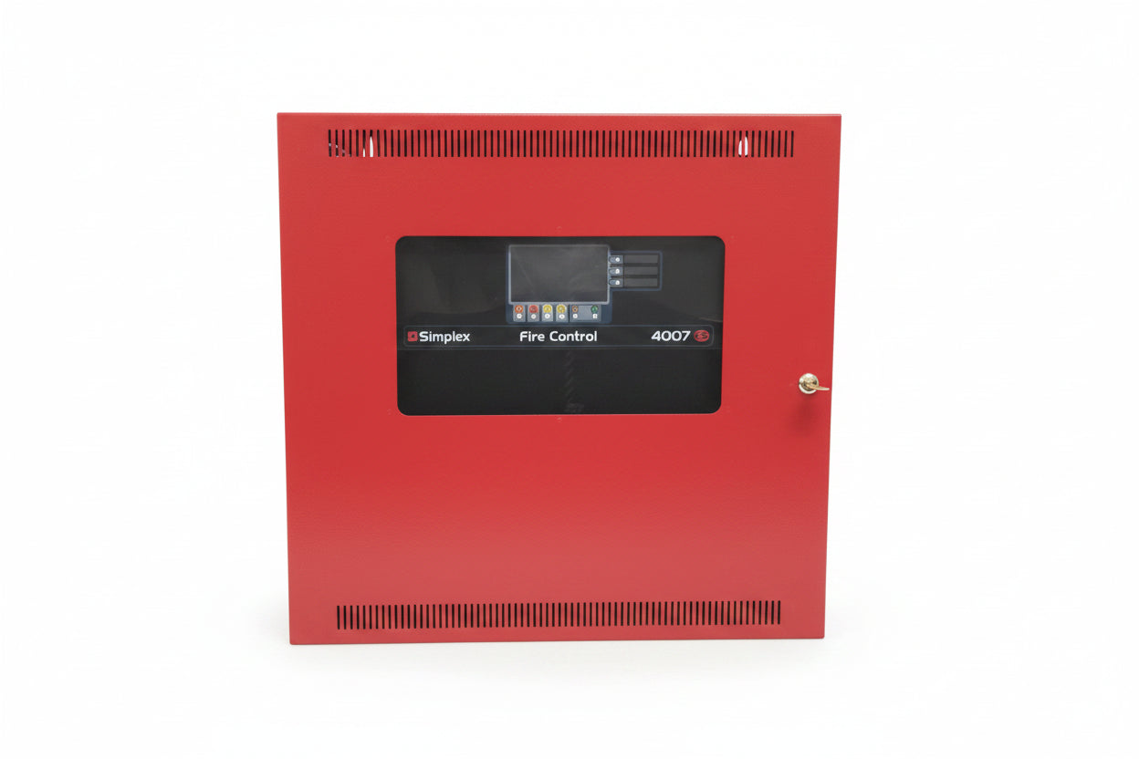 Simplex 4007-9201 4007ES Addressable Fire Alarm Control Panel Red