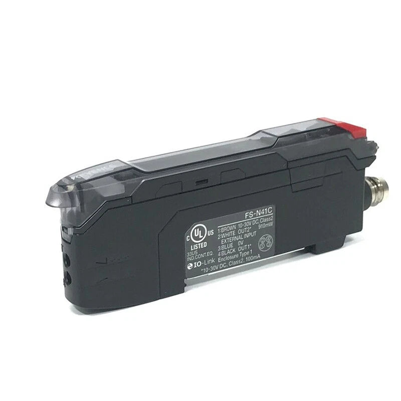 Keyence FS-N41C Digital Fiber Optic Sensor Amplifier Main Unit with M8 Connector