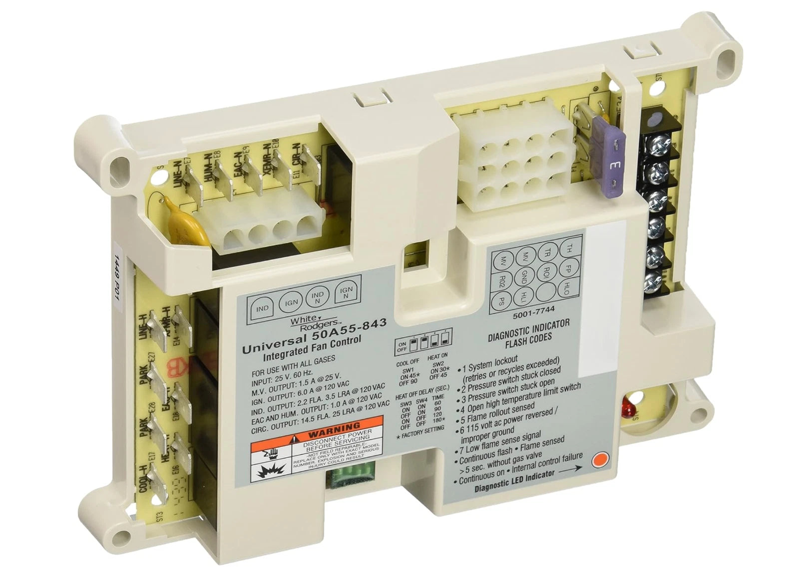 50A50-471 | White-Rodgers Trane Integrated HSI Furnace Control Board 24V