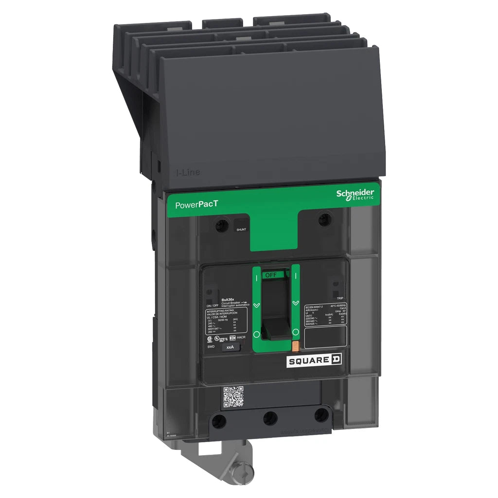 BDA36090 | Square D 90A 3-Pole PowerPacT B Molded Case Circuit Breaker