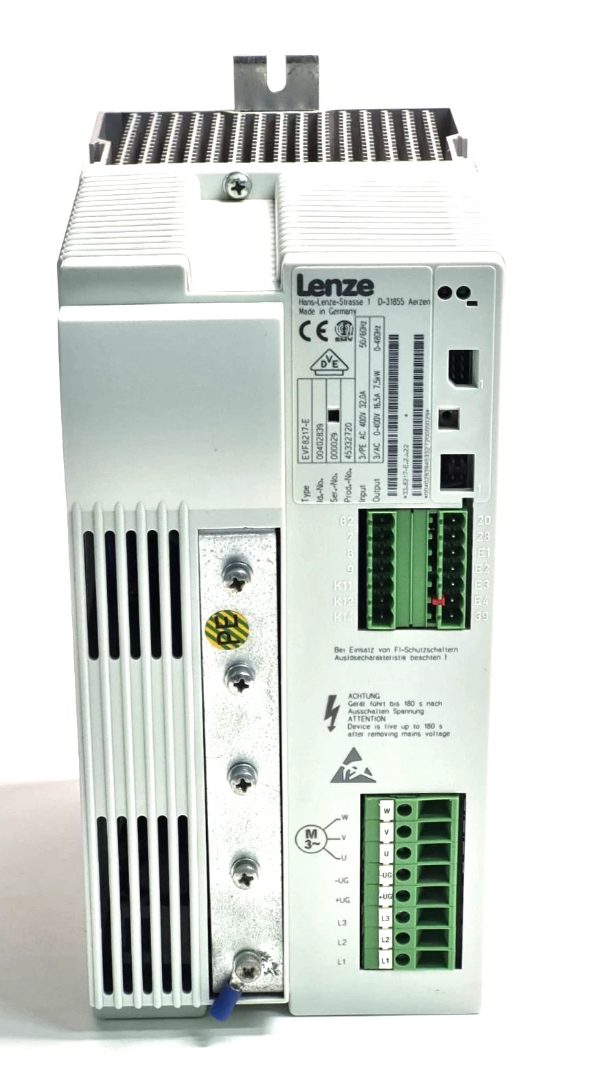 EVF8217-E | Lenze 8210 Series 7.5kW 400VAC Variable Frequency Drive