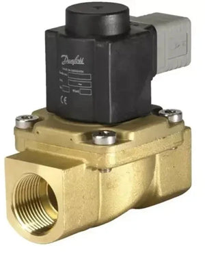 Danfoss 032U380431 EV225B Steam Solenoid Valve 1/2 Inch 230V NC DZR Brass PTFE