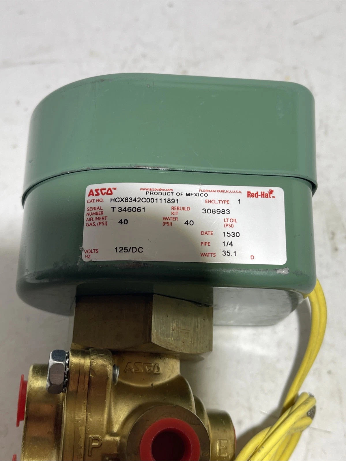 ASCO HCX8342C00111891 Four-Way Directional Solenoid Valve for Industrial Pneumatic Control Systems