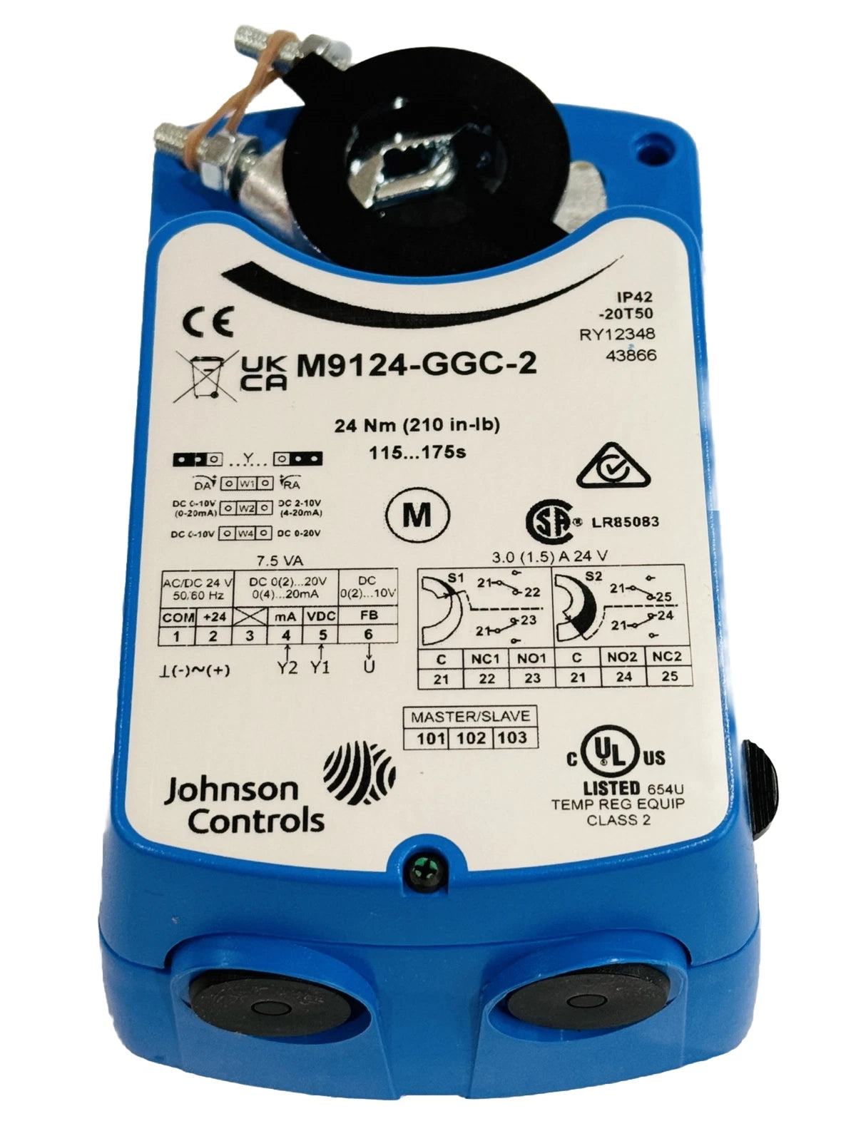 Johnson Controls M9124-GGC-2 Tandem Electric Damper Actuator