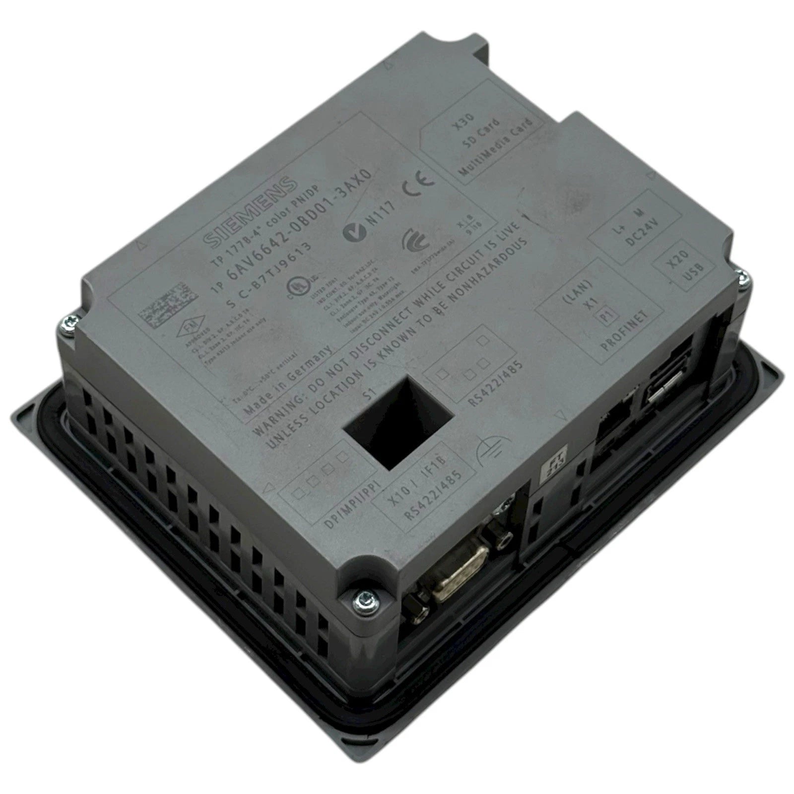 Siemens 6AV6642-0BD01-3AX0 SIMATIC TP177B 4-Inch Color Touch Operator Interface