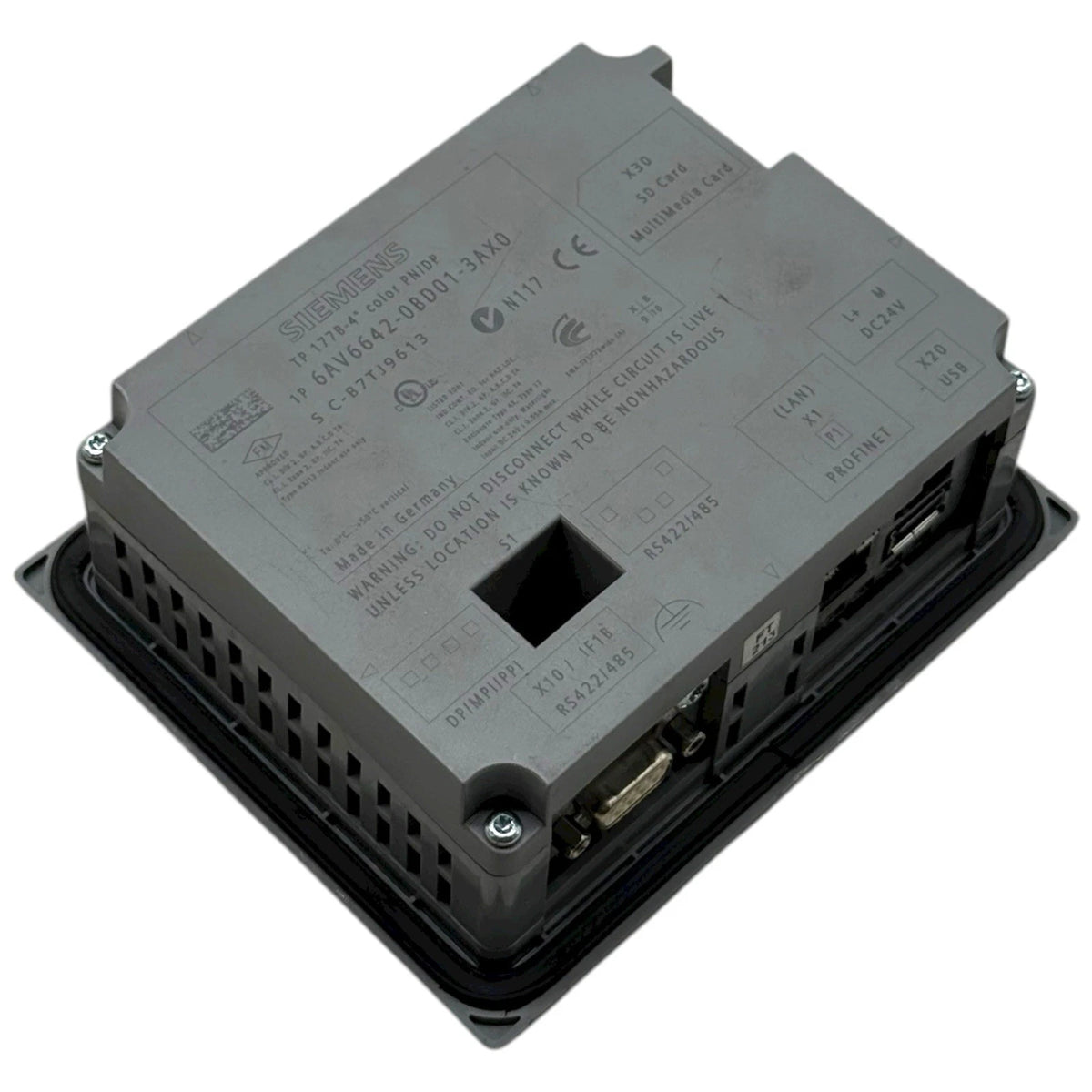 Siemens 6AV6642-0BD01-3AX0 SIMATIC TP177B 4-Inch Color Touch Operator Interface