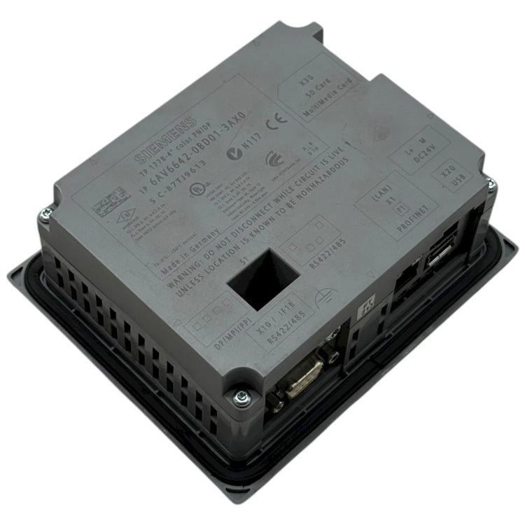 Siemens 6AV6642-0BD01-3AX0 SIMATIC TP177B 4-Inch Color Touch Operator Interface