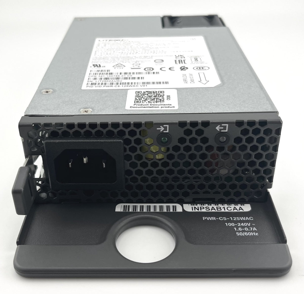 Cisco PWR-C5-125WAC 125W AC Secondary Power Supply for 9200 Series