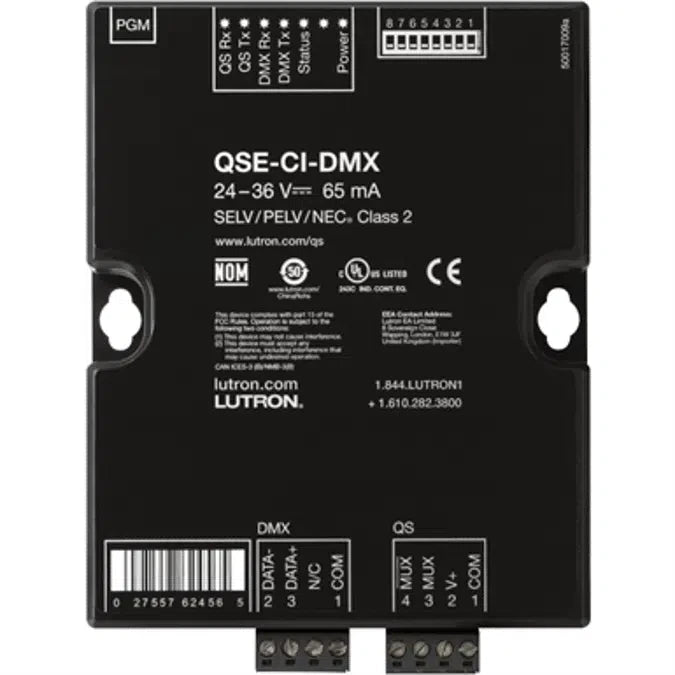 QSE-CI-DMX | Lutron DMX Control Interface for QS/HomeWorks/Quantum RGB Systems