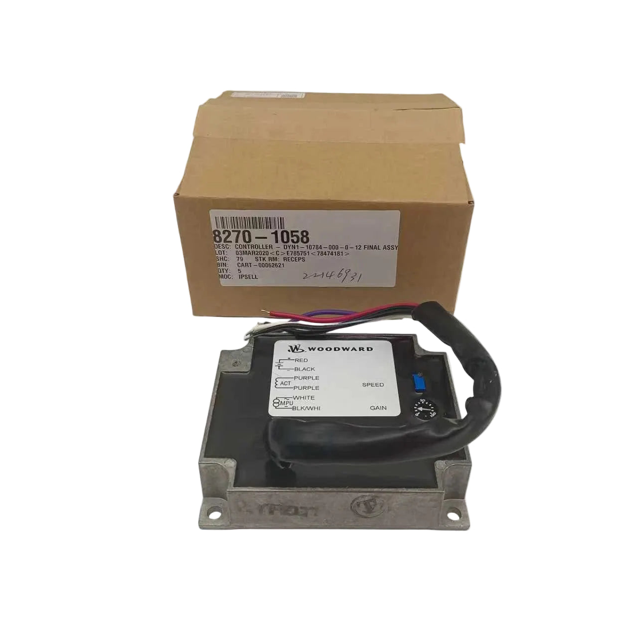 Woodward 8270-1058 Panel-Mounted Analog Electronic Governor Controller