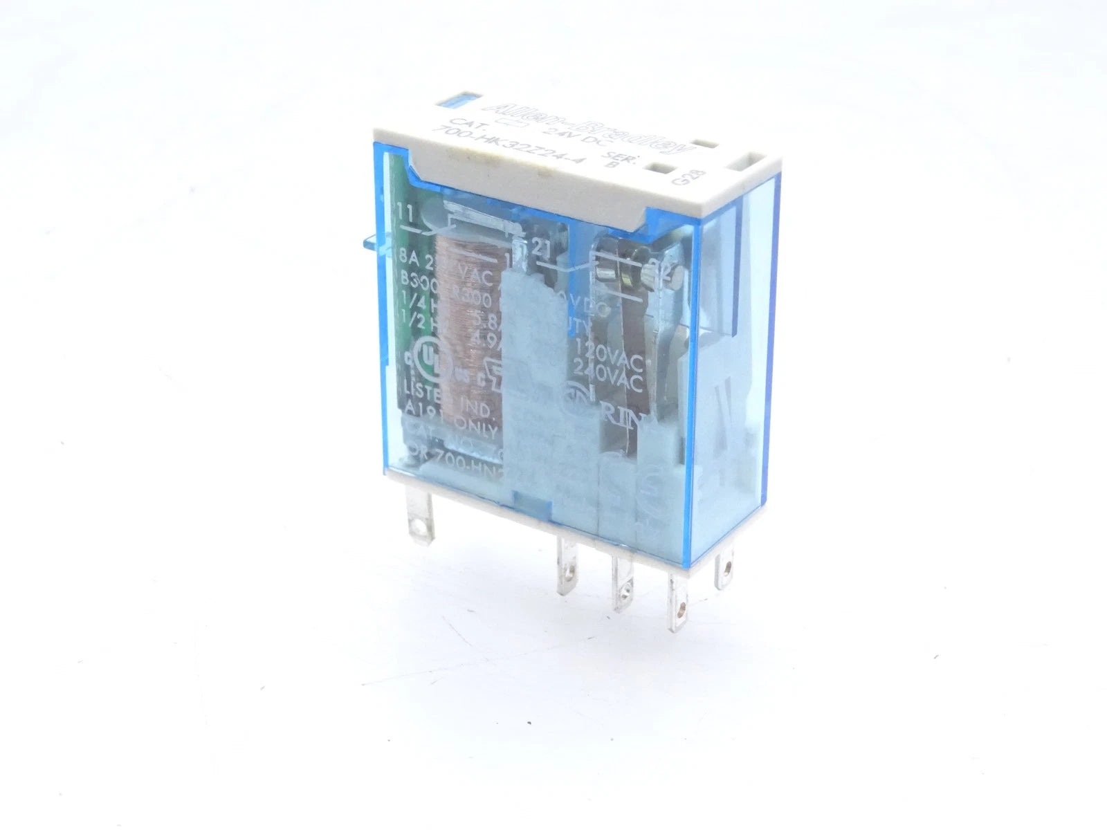 700-HK32Z24-4 | Allen-Bradley Slim Line Relay 24V DC DPDT 8A