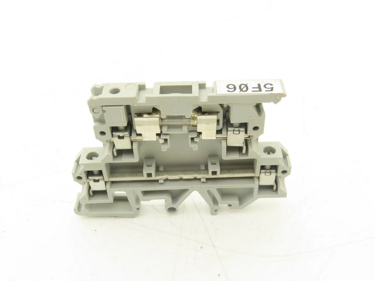 1492-JD3FB | Allen-Bradley two-level screw terminal block with feed-through and hinged fuse circuit