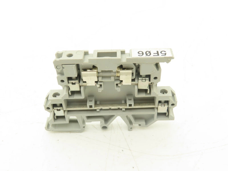 1492-JD3FB | Allen-Bradley two-level screw terminal block with feed-through and hinged fuse circuit