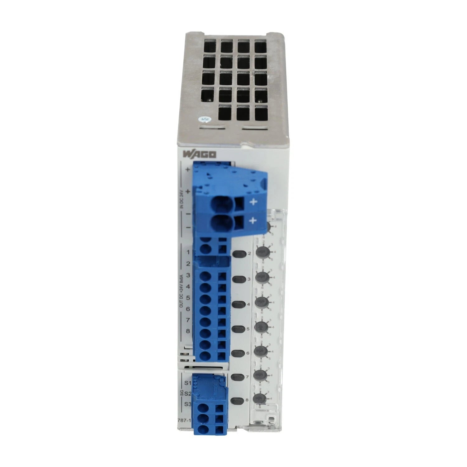 787-1668 | Wago 8-Channel Electronic Circuit Breaker 24 VDC with Adjustable Current
