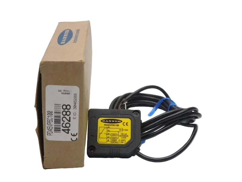 PD45VP6C100 | Banner Engineering PicoDot 102 mm Convergent Laser PNP Sensor