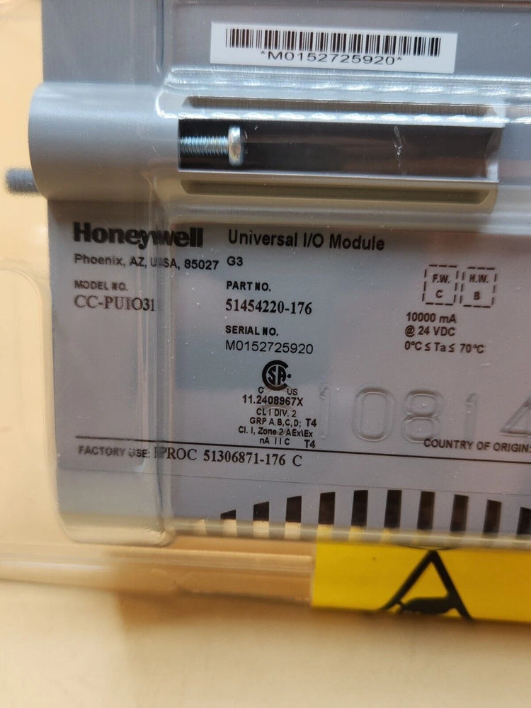 CC-PUIO31 | Honeywell Universal Input/Output Module, 24V AC/DC, DIN Rail, Industrial Automation