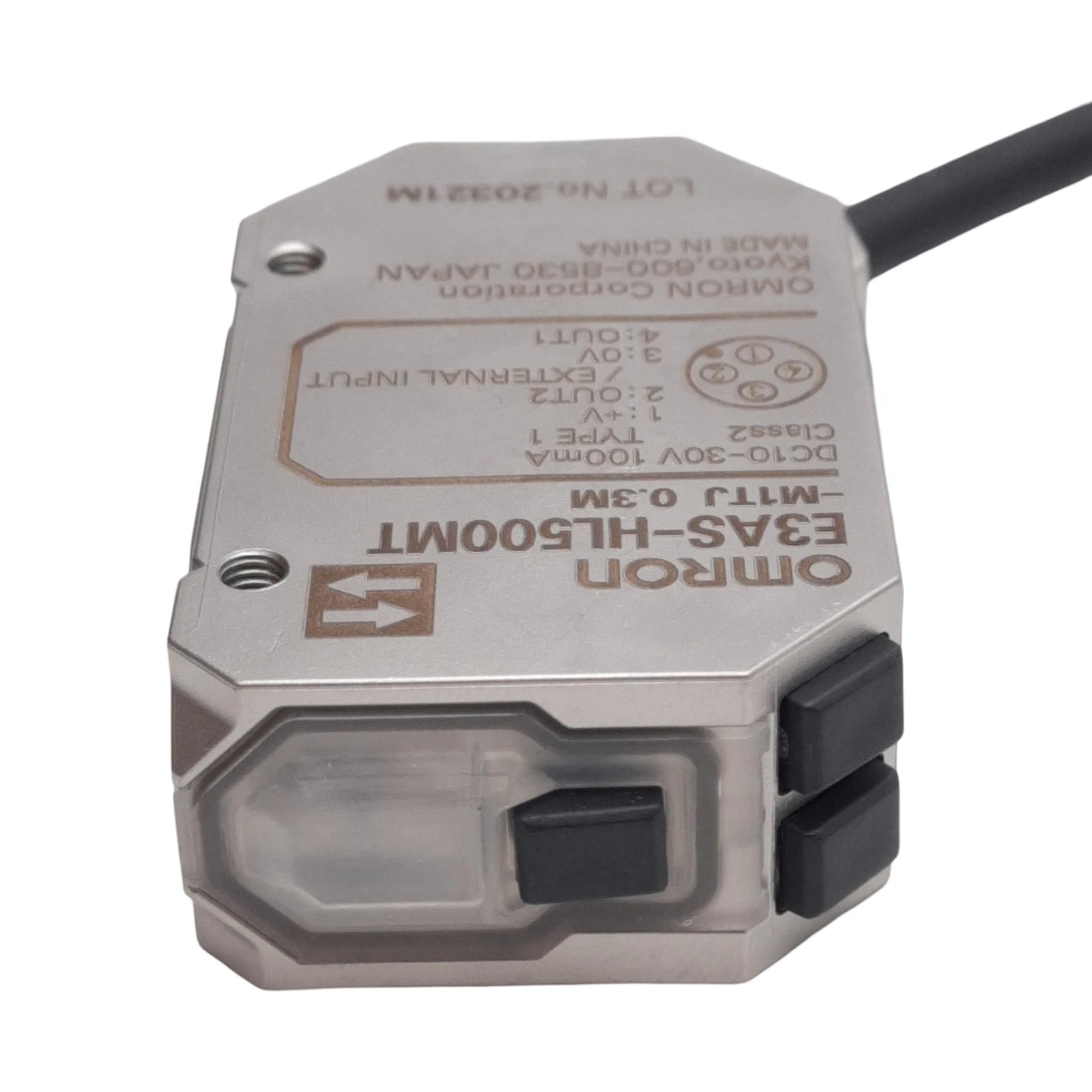 Omron E3AS-HL500MT-M1TJ Laser Photoelectric Sensor 500mm IO-Link PNP