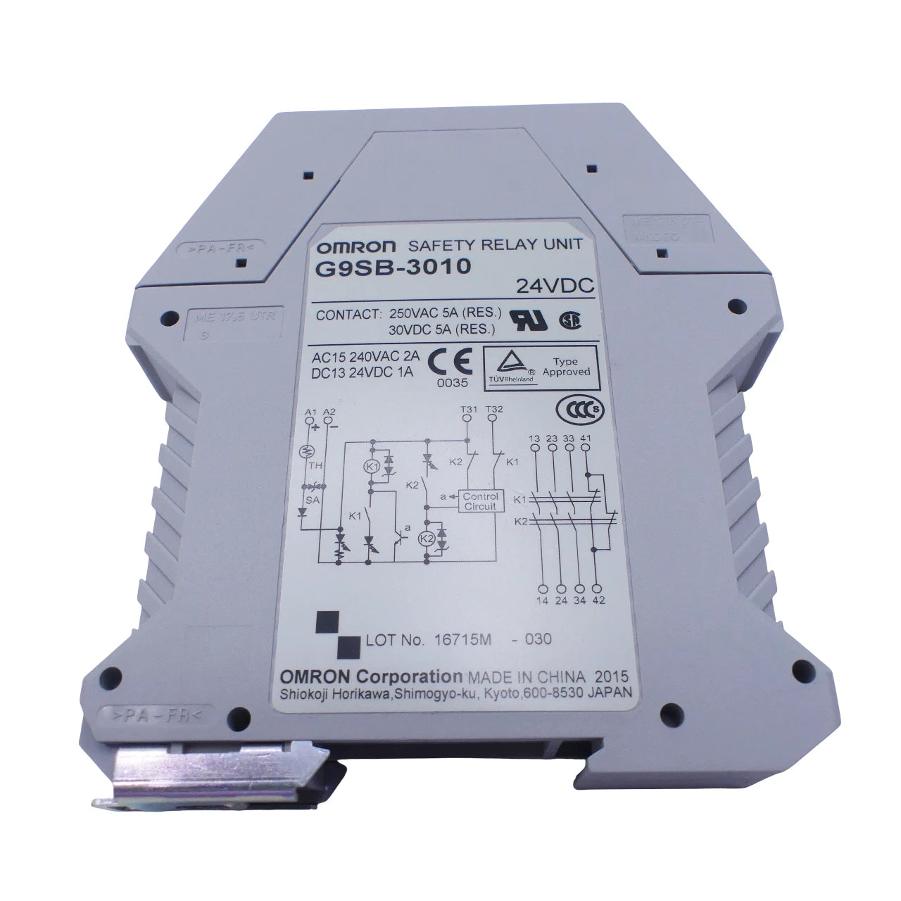 G9SB-3010 | Omron G9SB Series DIN Rail Mounted 24 VDC Safety Relay